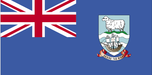 Flag of Falkland Islands (Islas Malvinas)