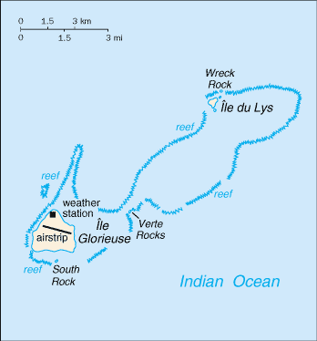 Map of Glorioso Islands