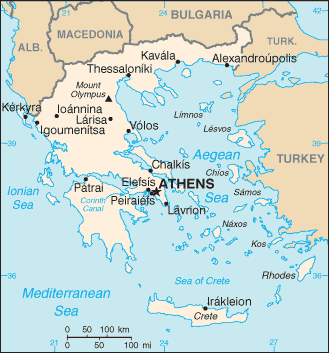 Map of Greece